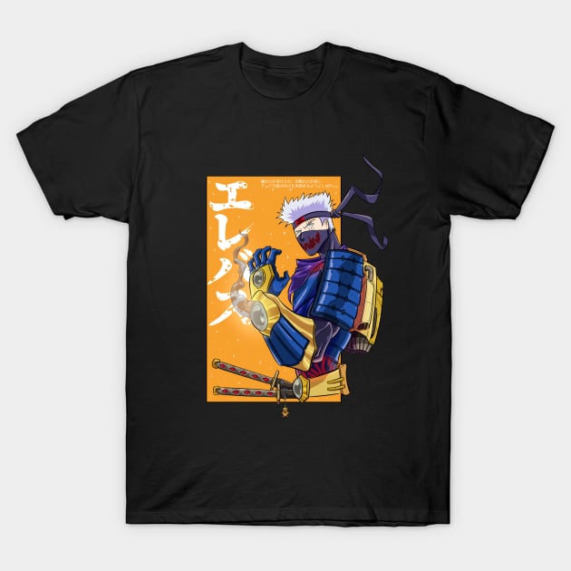 Cyberpunk Anime Sensei - Erebus T-Shirt by The Scribble Media